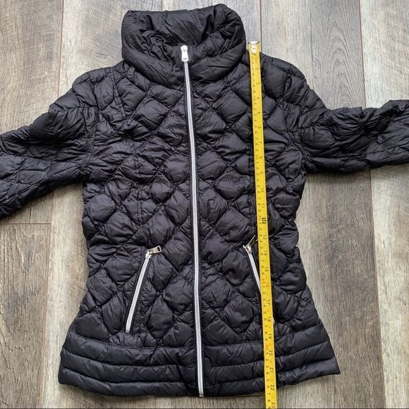 Saks Fifth Avenue Quilted Packable Down Black Jacket Full Zip Size XS - Picture 10 of 10